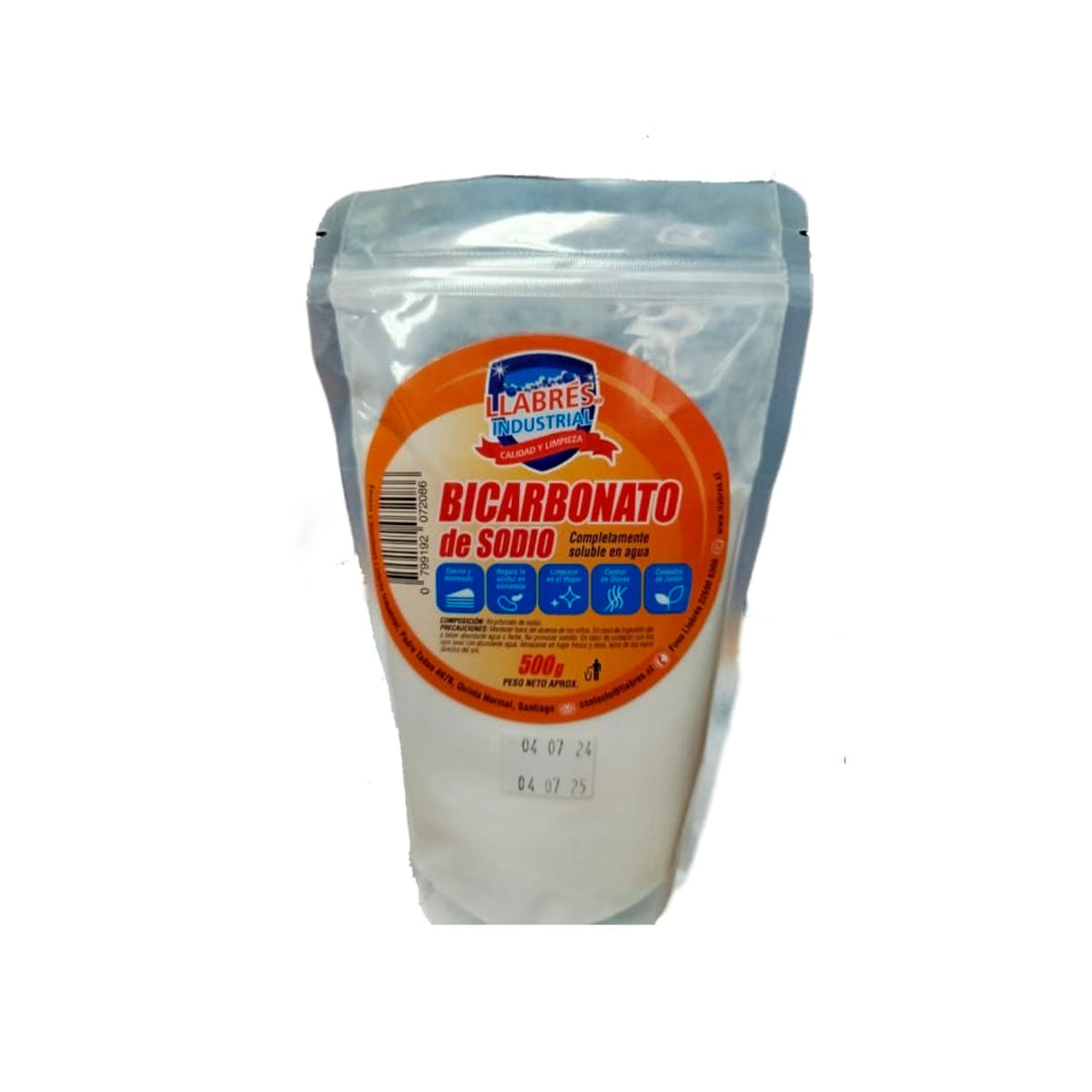 Bicarbonato de Sodio 500gr. Multiuso