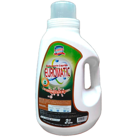 Detergente Liquido Euromatic c/cobre 3L