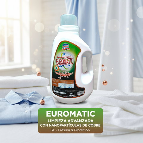 Detergente Liquido Euromatic c/cobre 3L