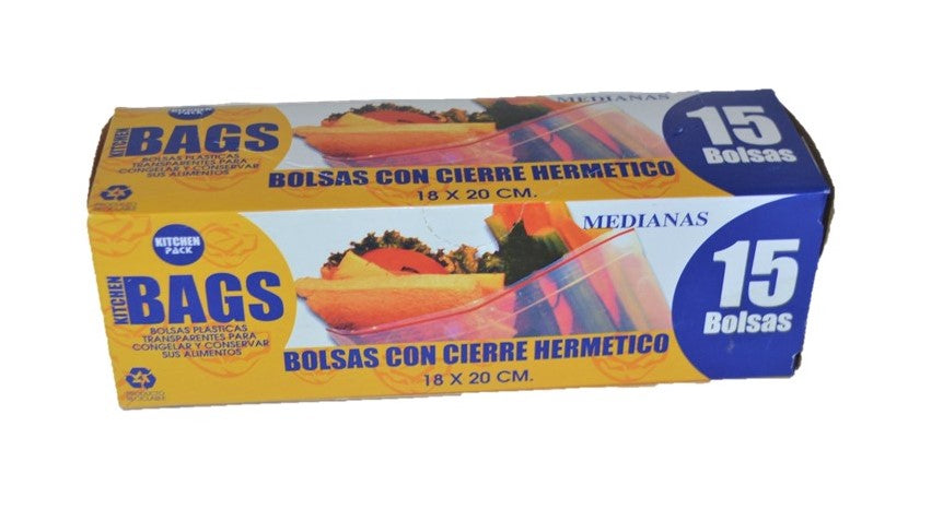 Bolsa Cierre Hermético 15 un 18x20cm Kitchen Bag