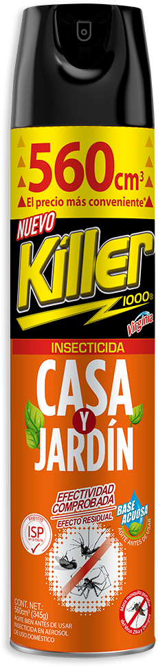 Insecticida Killer Virginia Casa y Jardin 560cc