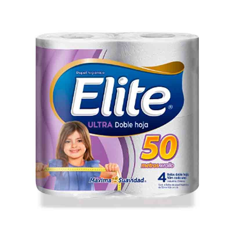 Papel Higienico Elite Ultra Doble Hoja 50m 4unid