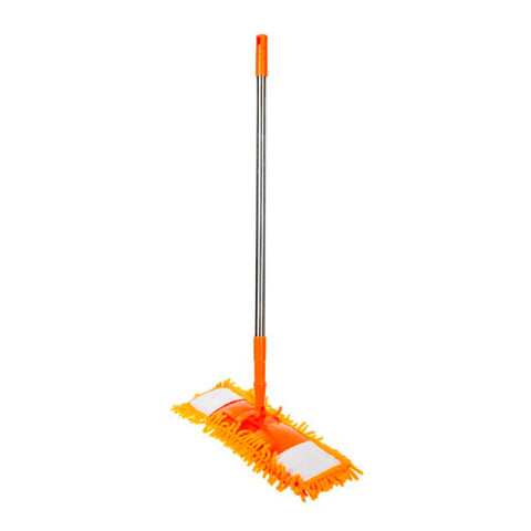 Mopa Naranja Multiuso Microfibra con mango acero extensible
