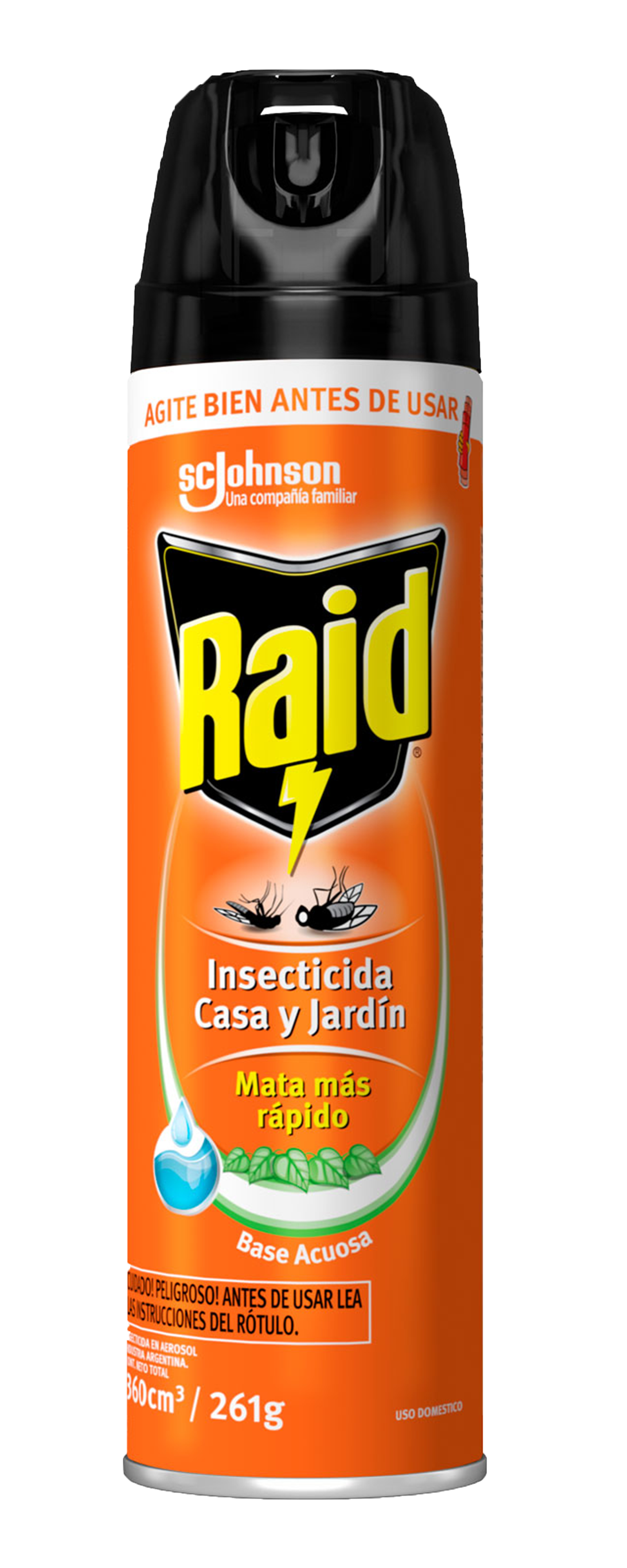 Insecticida Raid Casa y Jardin Spray 360cc