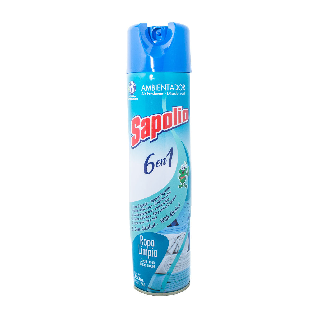 Desodorante ambiental Sappolio Ropa Limpia 360cc